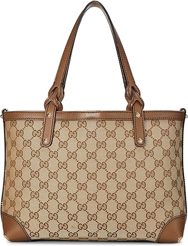 Pre-loved Brown Original GG Canvas Craft Tote Small, Brown