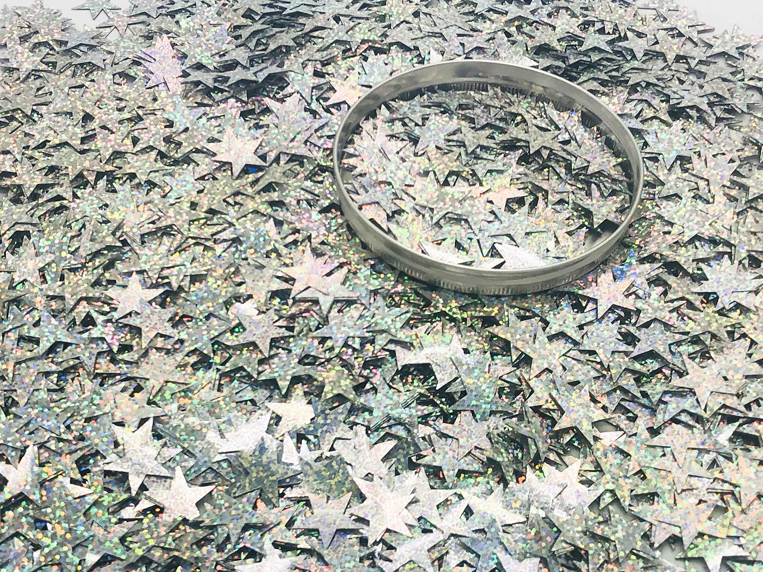 250 G Glitzerstern-Konfetti, 20 Mm, Metallisch Silber – Wiederverwendbar Für Hochzeit, Geburtstag Oder Deko