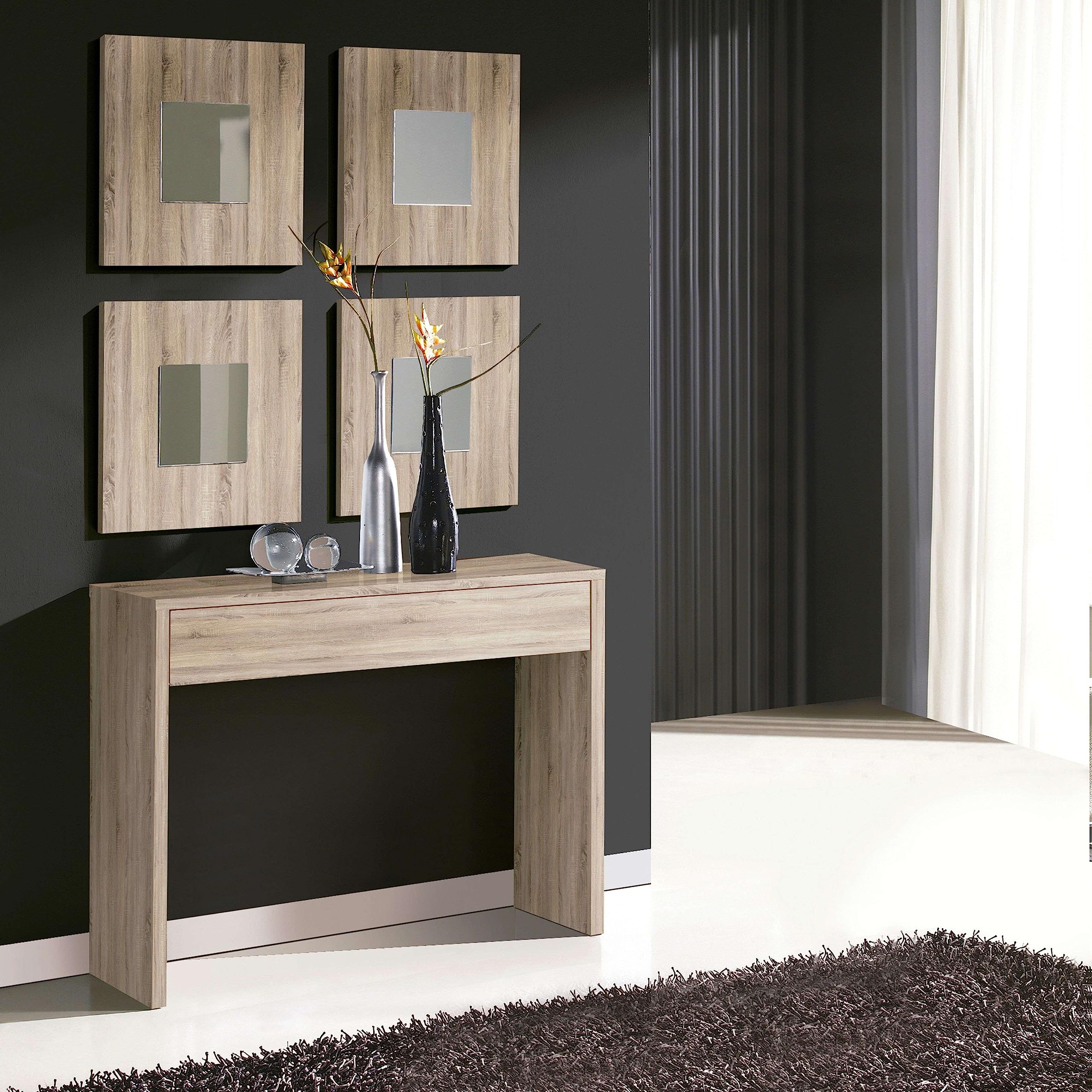 Miroytengo Mueble Recibidor Lupe Cambiran para Entrada 100x76x30 cm Sin Espejo