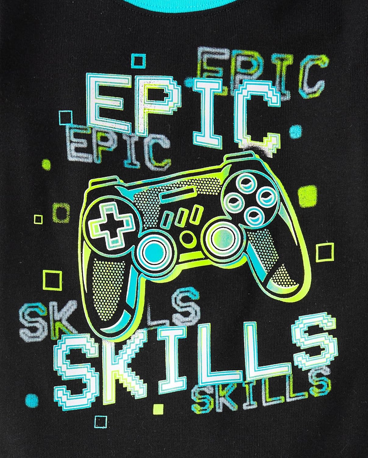 The Children's Place boys Snug Fit 100% Cotton Short Sleeve Top and Pants 2 Piece Pajama Set - Image 2