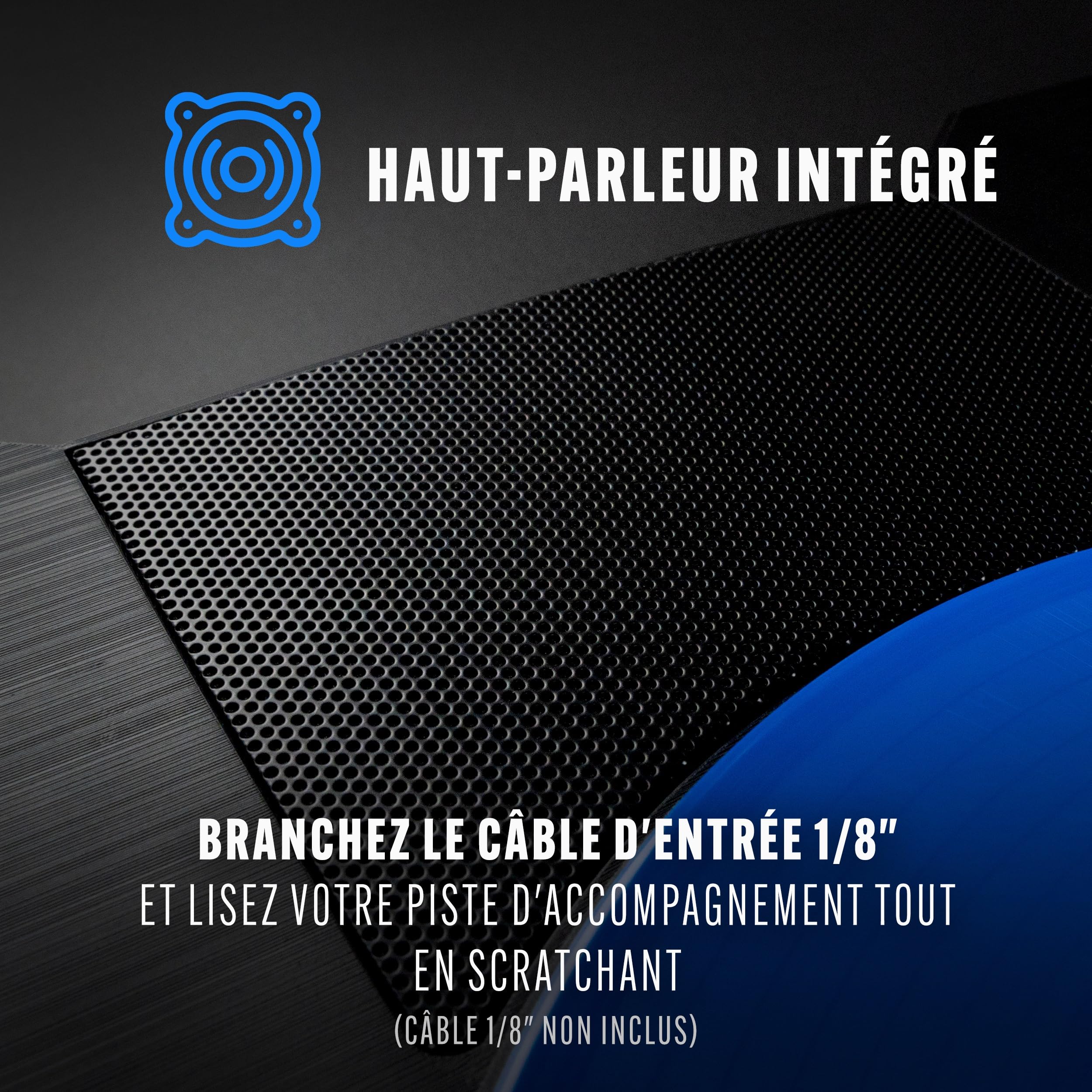 Stanton STX - Platine DJ de Scratch Portable avec Innofader Nano, Bluetooth, Curseur de Pitch, Enregistrement USB, Haut-Parleur, Piles Rechargeables