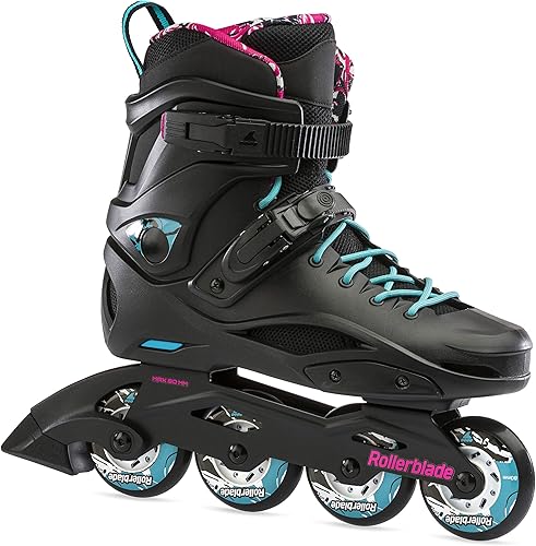 Rollerblade RB Cruiser - Patines en línea para mujer, color negroaguamarina, rendimiento urbano