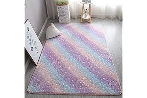 Rainbow Rug for Girls' Bedroom: A Visually Captivating Area Rug!