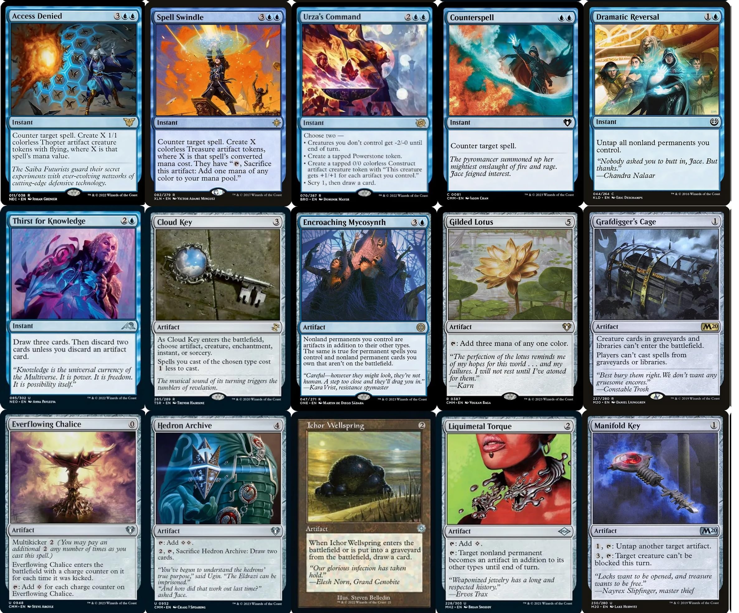 Amazon.co.jp: Elite Commander Urza Artifacts デッキ - モノブルー