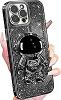 Vista 1 de Buleens Funda para iPhone 14 Pro Max Astronauta, fundas transparentes para iPhone 14 Pro Max con papel brillante y soporte de astronauta