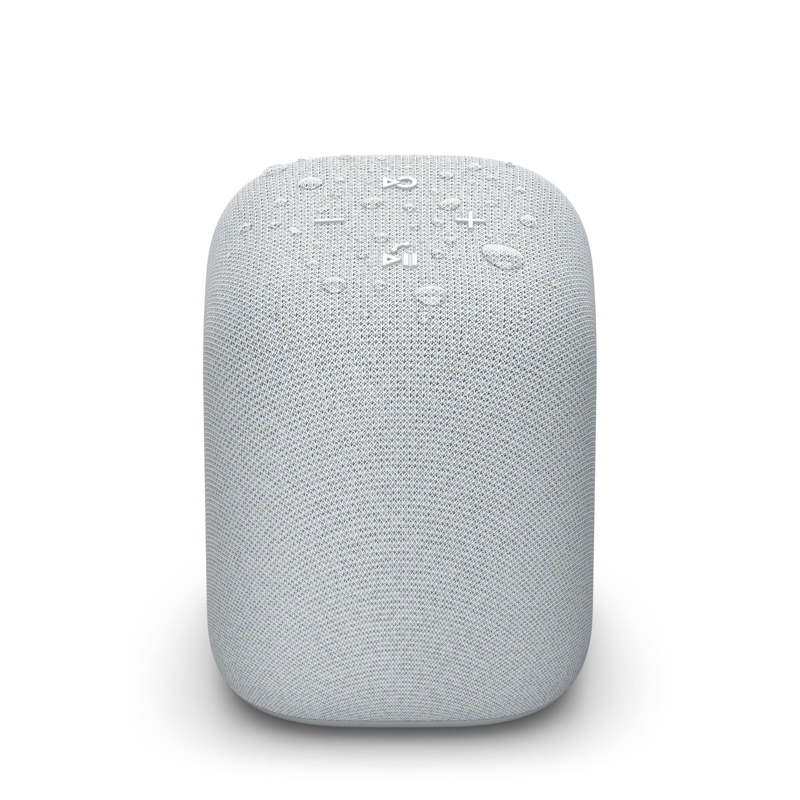 Sony LinkBuds Speaker przenośny bezprzewodowy głośnik Bluetooth ze stacją ładującą, IPX4, wodoodporny, 25-godzinny akumulator, jakość dzwonka, głośnik domowy, szary