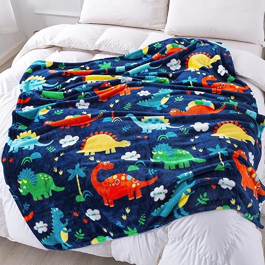 mermaker Dinosaur Blanket for Boys, Dinosaur Toddler