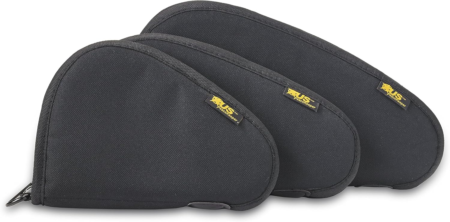 US PeaceKeeper P21013 Pistol Case (Large),Black , 13 x 7 x 1-Inch : Sports & Outdoors