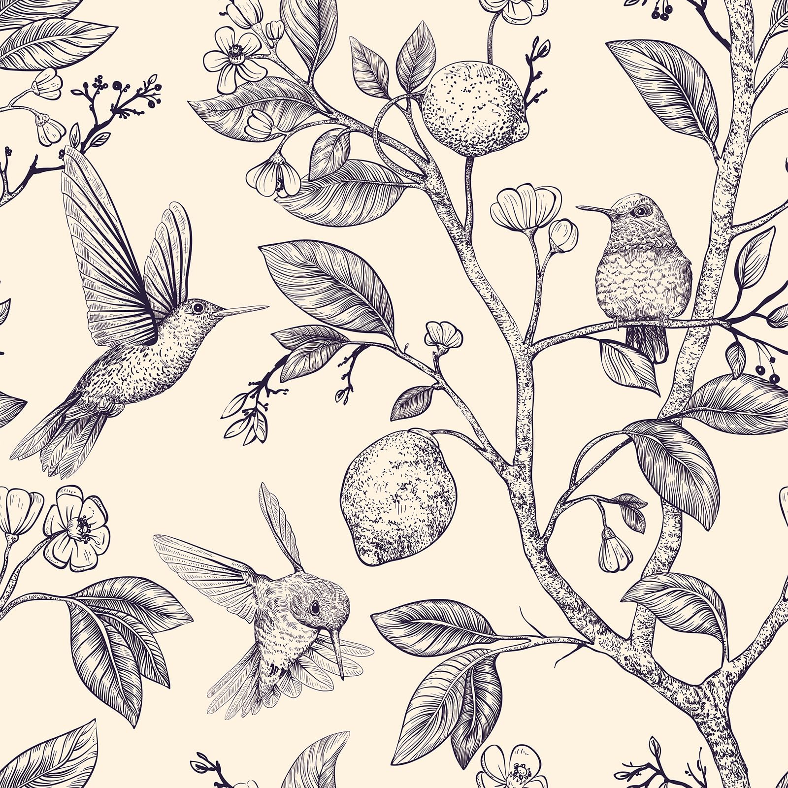 Papier peint floral beige Livelynine autocollant en vinyle 44x200 cm pour meuble
