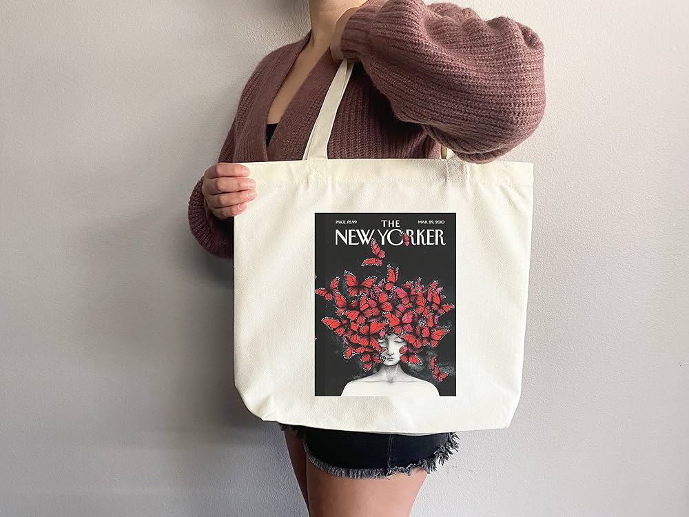 Amazon.com: New Yorker tote bag, New Yorker magazine bag