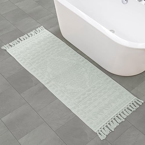 Miniatura 73 de French Connection Nellore - Tapetes de baño, tejidos y con cuentas, tapetes de baño duraderos, tapetes gruesos para baño y ducha, 26 x 49 pulgadas