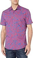 Vista 1 de Tienda Essentials Men's Regular-Fit Short-Sleeve Poplin Shirt
