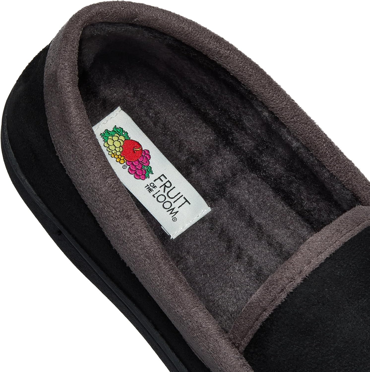 Fruit of the Loom Men’s Memory Foam House Slippers Indoor Outdoor – Microsuede Venetian Cozy Warm Men’s Slippers Plush House Shoes, Sizes 7-14 - Image 4