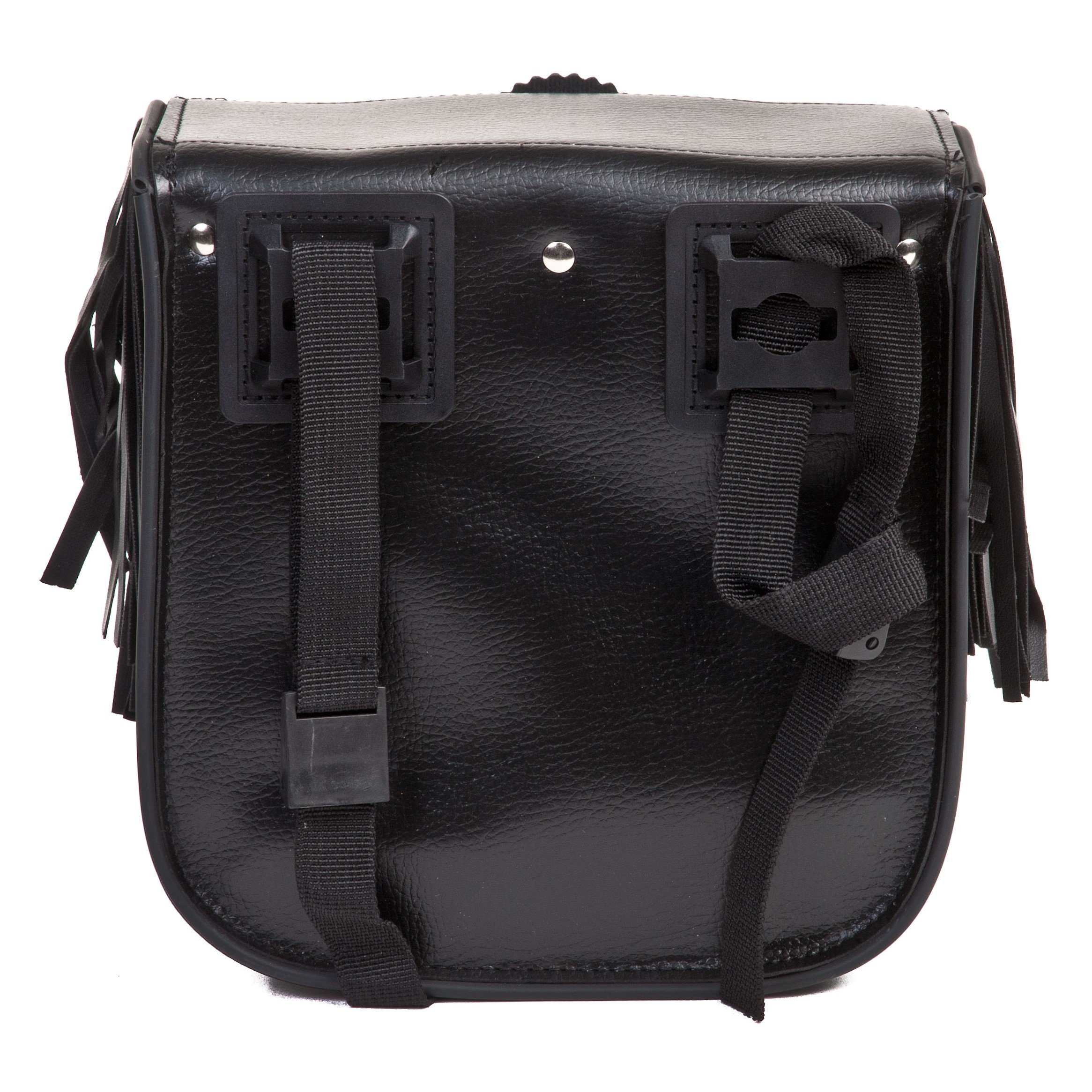 Amazon.co.jp: レザーバイクシーシーバーバッグwith三つ編み、フリンジ