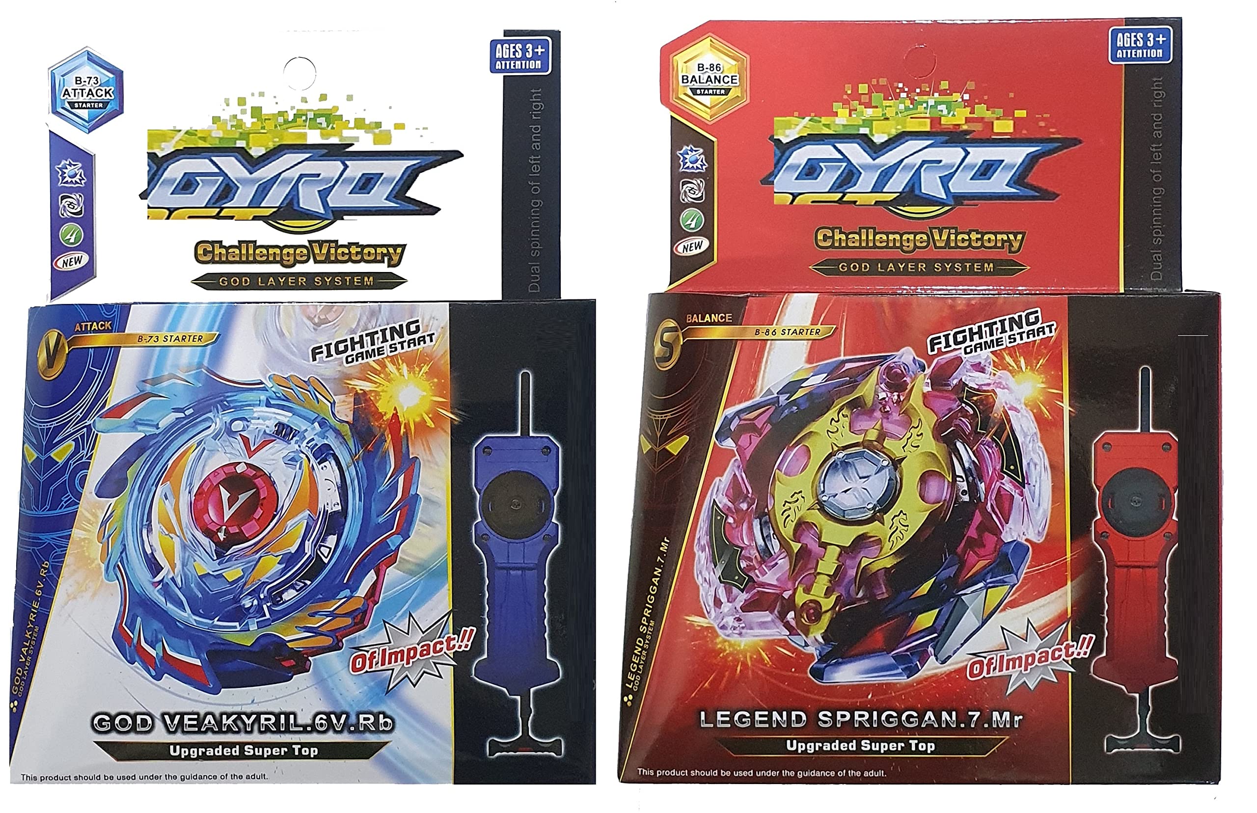 AZAD57 Spinning Top God Valkyrie B-73 and Legend Spryzen B-86 2 in 1 Combo (B0B7CJHKZH) Amazon Price History, Amazon Price Tracker