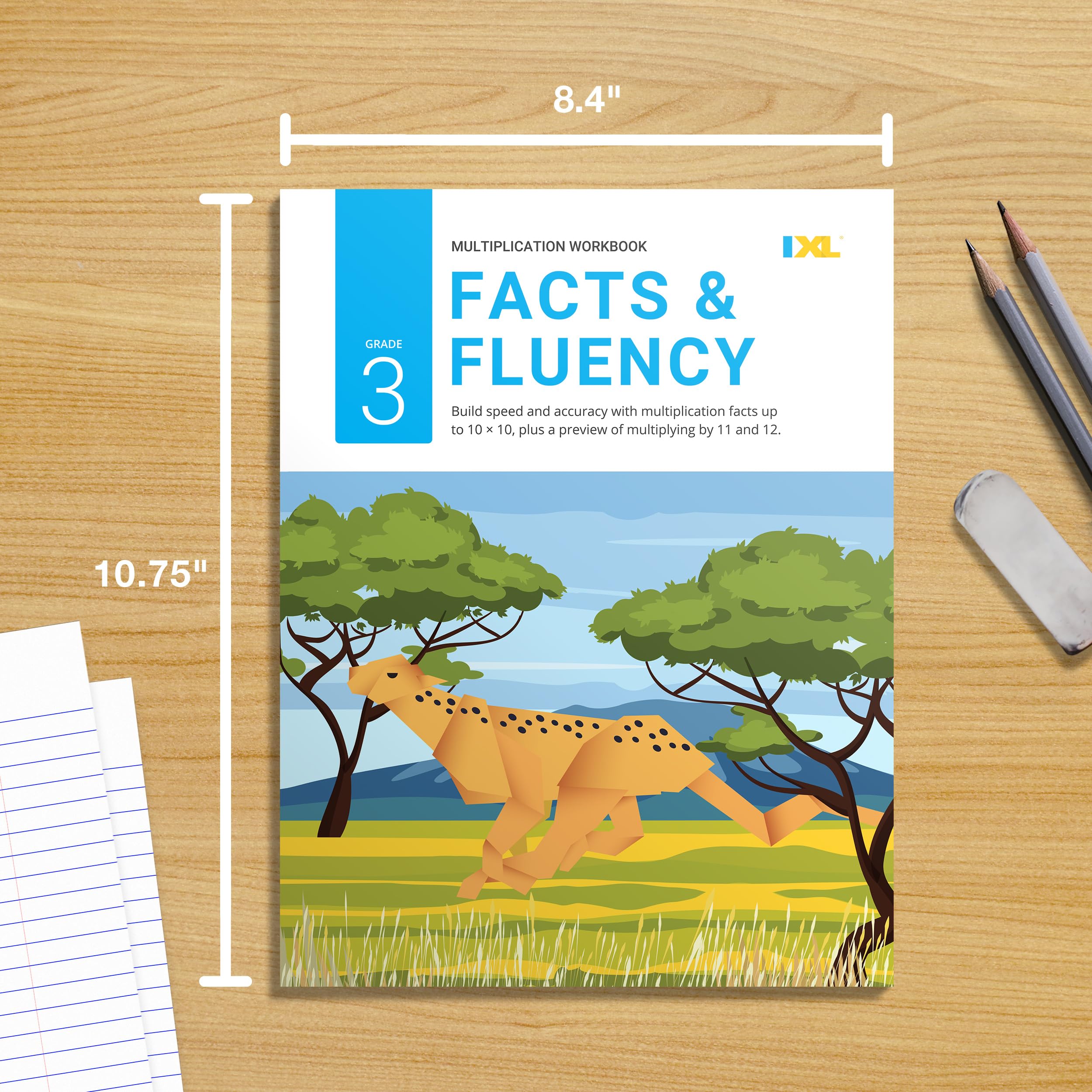 IXL Multiplication Facts & Fluency 3rd Grade Math Workbook, Mathematics Book for Kids Ages 8-9 Covering Times Table Facts up to 10x10, Multiplying by 11 and 12, and More - Image 6