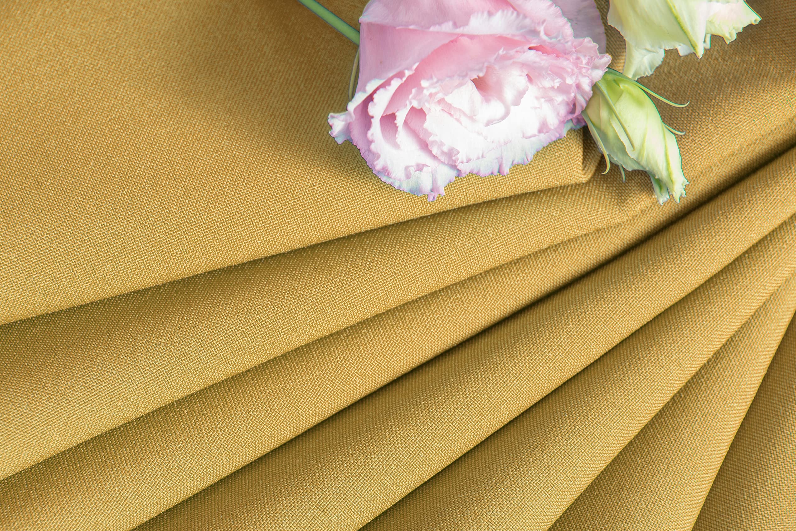 NIBLO Tablecloth Table Runner Table Linen Table Decoration Table Cloth (Mustard, Tablecloth - 100 x 100 cm) - Image 4