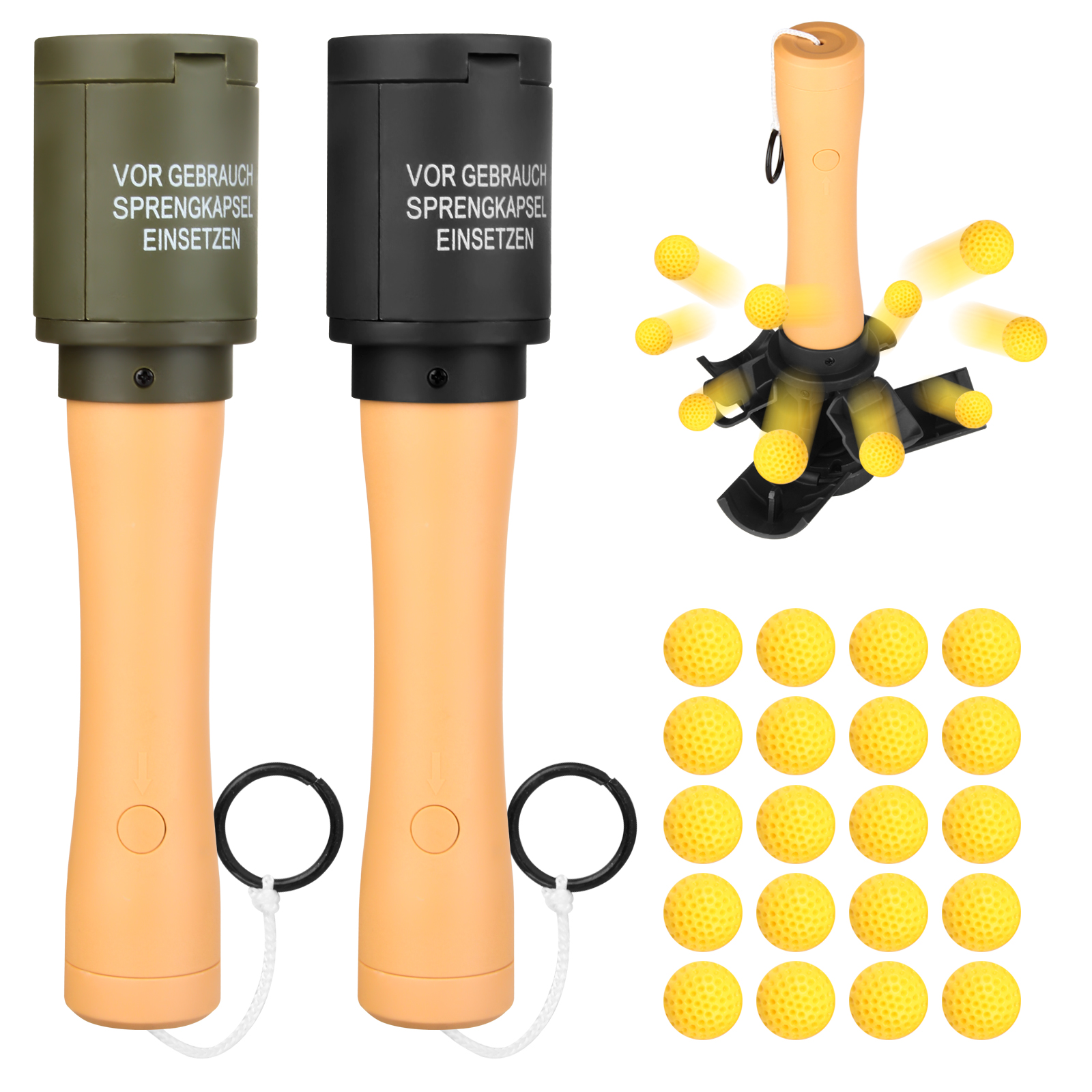 Amazon.com: Tactical Toy-Grenade for CS Battle Game,2Pcs Fall