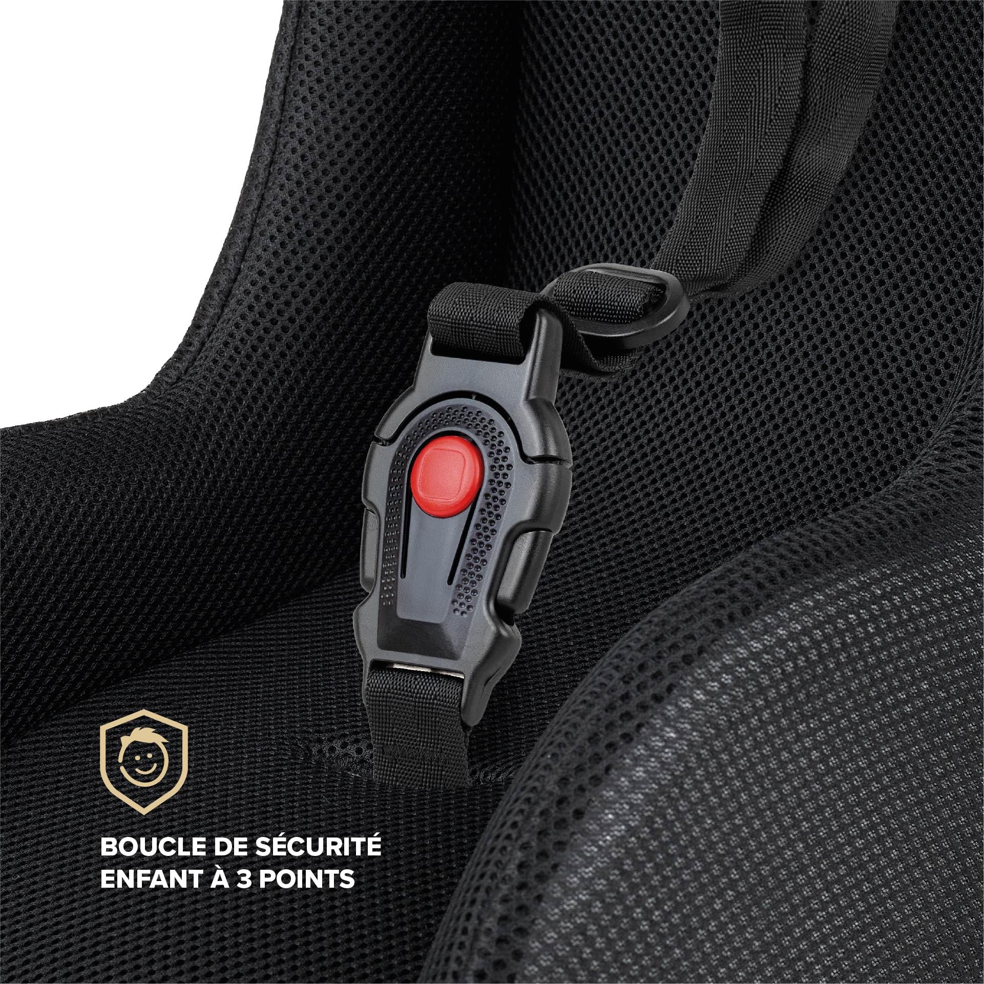 POLISPORT 8015000022 – Mini Pelican Polaire Réducteur de Siège Bébé avec Harnais 3 Points pour Remorque, Poussette et Vélo Cargo – Chaud, Sûr et Compatible pour Enfants de 7 à 18 Mois, Blanc