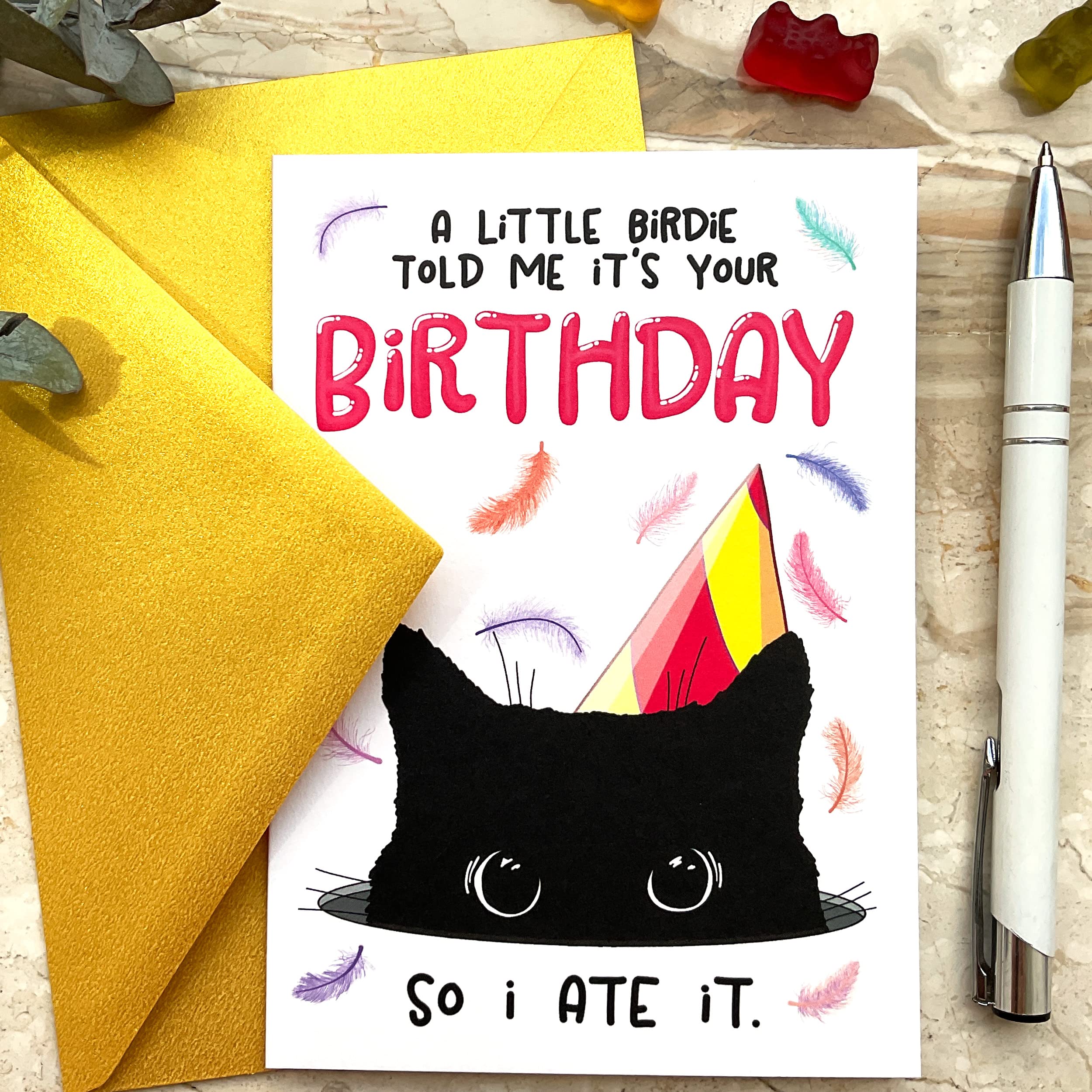 Biglietto Auguri Compleanno Con Uccellino E Campo Da Golf - A Little Birdie Told Me It's Your Birthday