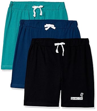 Amazon Brand - Jam & Honey Boy's Cotton Casual Shorts
