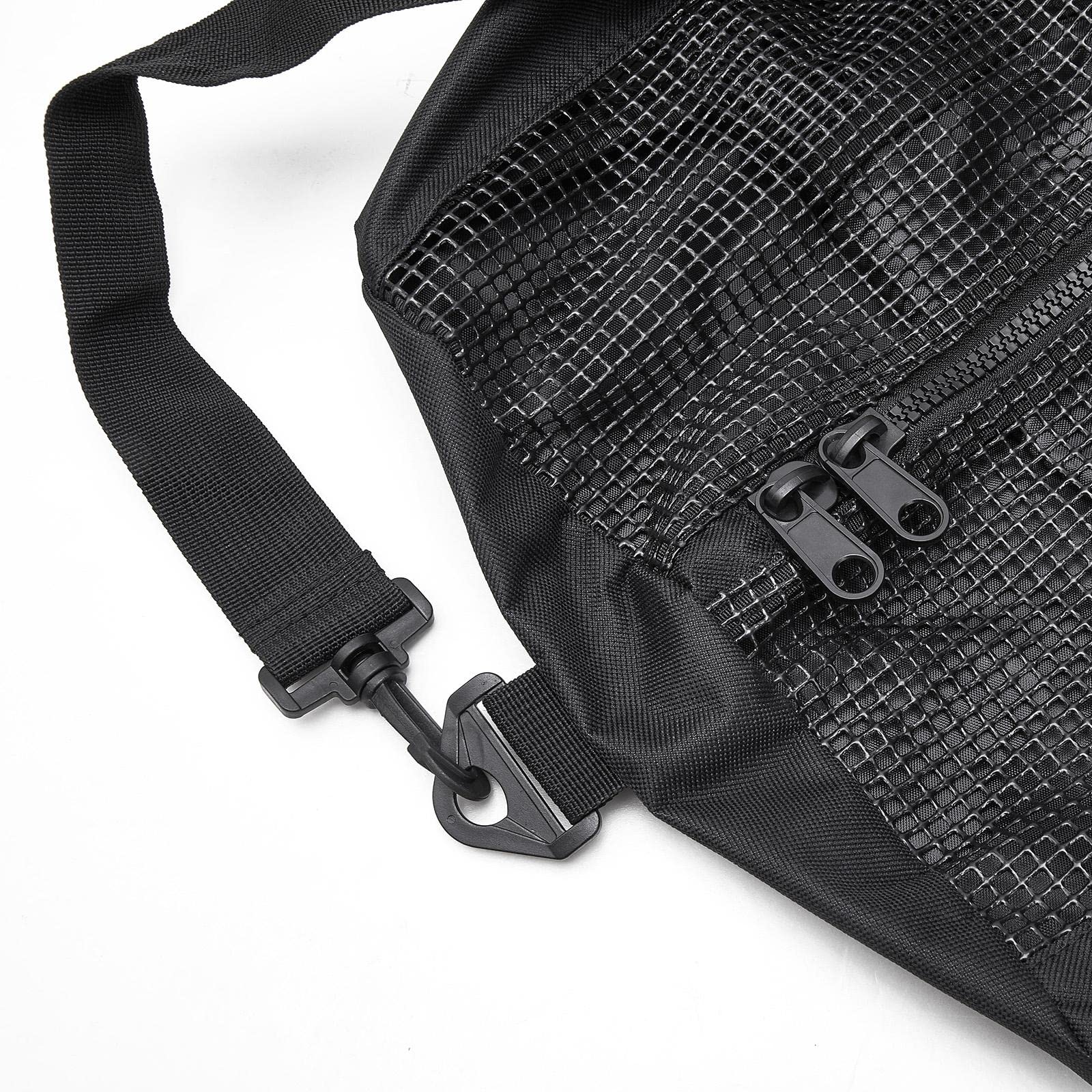 Mesh Duffel Bag with Zipper Diving Snorkel Gear Bags for Pool Sweaty Clothes