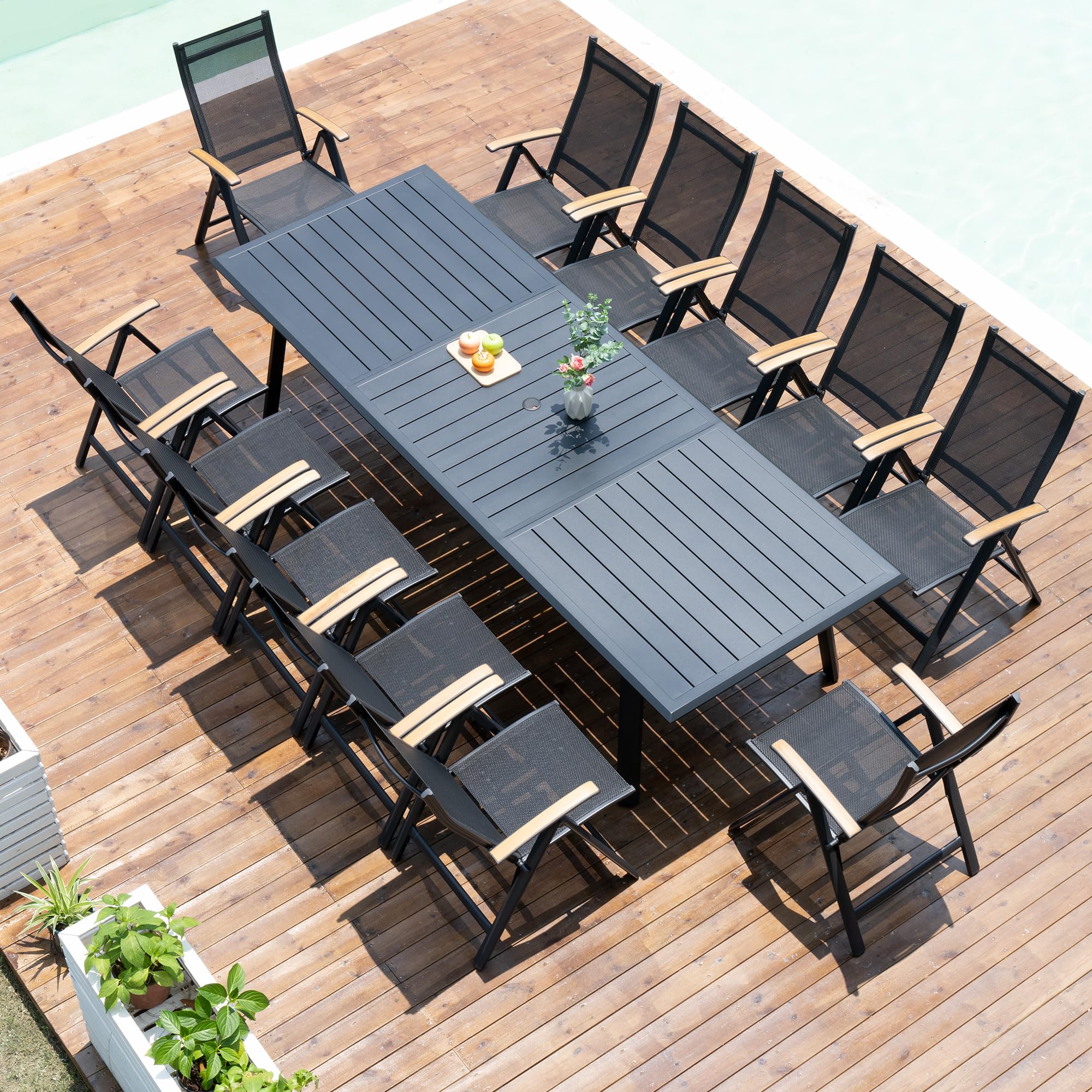 Pellebant 13PCS Outdoor Dining Set