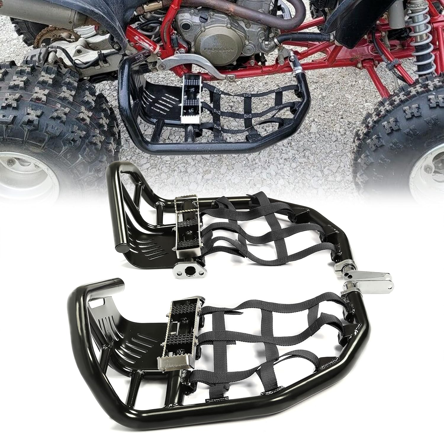 KUAFU Nerf Bars Foot Peg Heel Guard Compatible with 1999