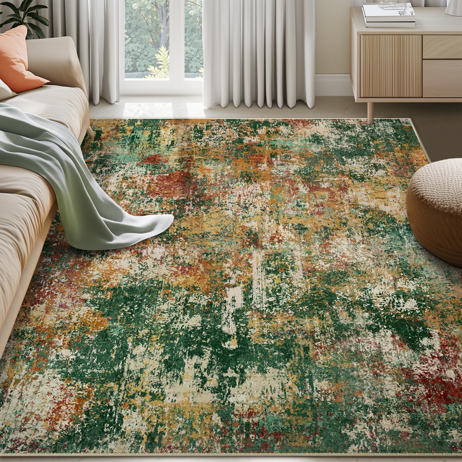 TEXTILES FOR MODERN LIVING 第五版 00-07 Amazon.com: RELEANY Washable Area Rugs 5'x7' Non-Slip Modern