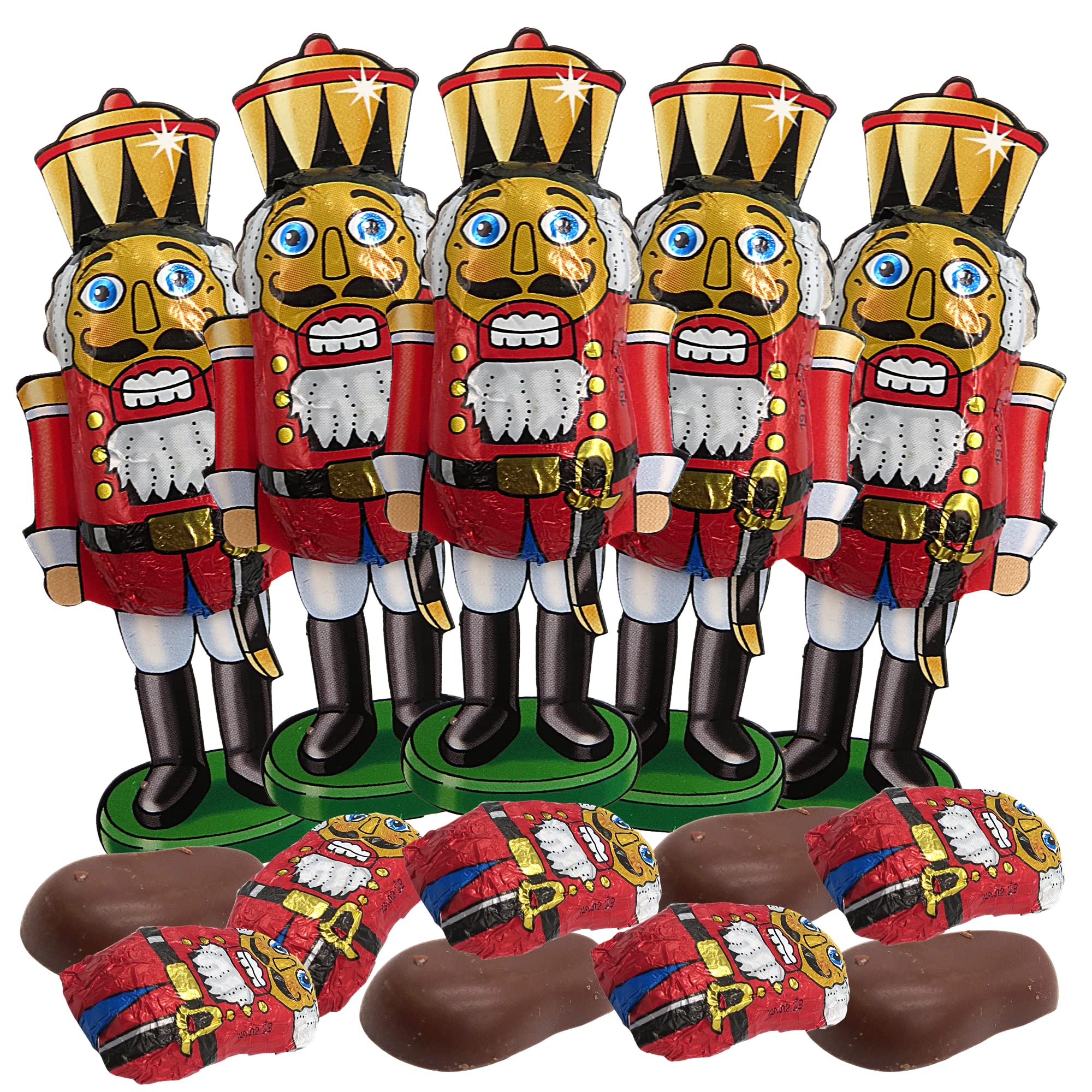 Buy Foiled Individually Wrapped Nutcracker Figure Chocolates, Milk
