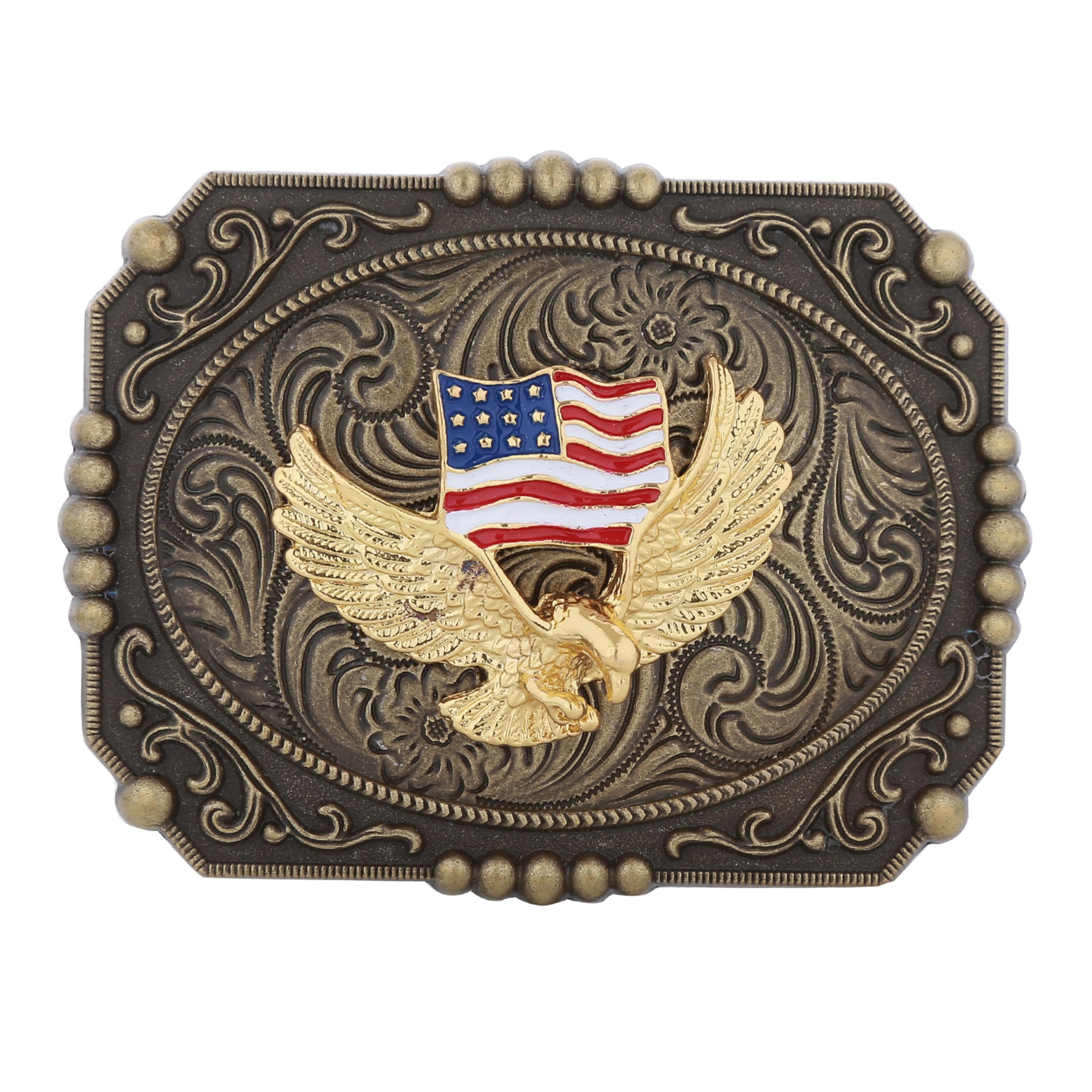 Turquoise Belt Buckle for Men Western Texas Longhorn Bull Rodeo Belt Buckle American Cowboy Chic Gift