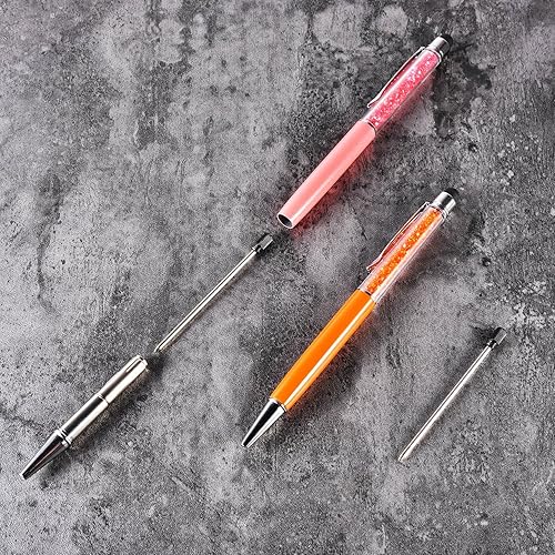 Miniatura 4 de 24 repuestos de bolígrafo para bolígrafos de cristal de diamante, 2.75 pulgadas (tinta negra)