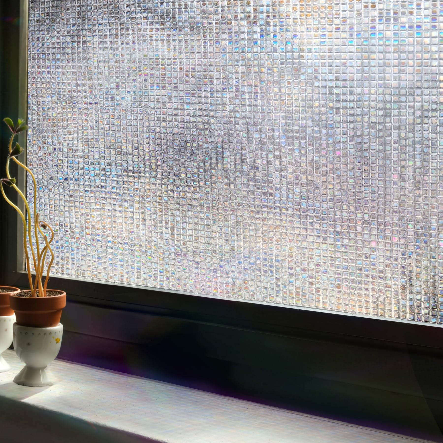 Artscape Sichtschutzfolie für Fenster mit Regenbogeneffekten, dekoratives Regenbogen-Effekt-Design, statische Haftung, blockiert Blicke, kein Licht, UV-Schutz, einfache Selbstmontage, 80 x 183 cm