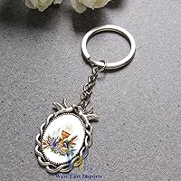 Vista 5 de Llavero Primera Comunión (12 PCS) Útil Comunión Recuerdos de Primera Comunión, plateado