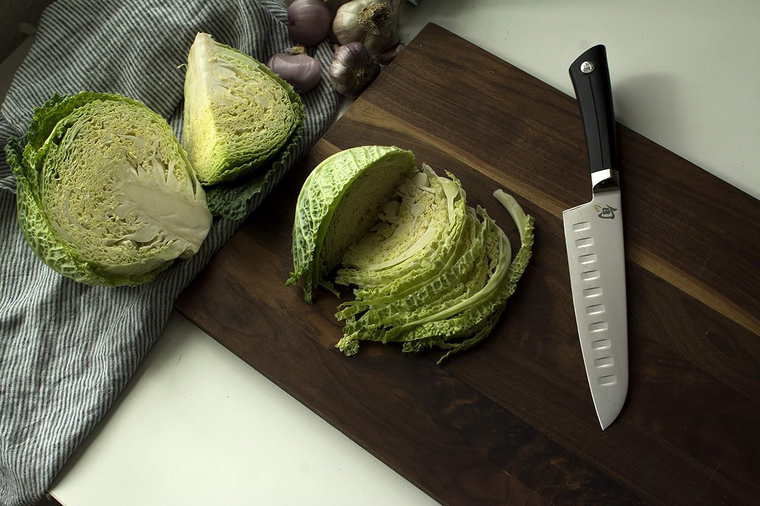 Weekly Top Sale Shun Sora Block Set, 5 Piece, Santoku, Bread, and Paring Knife with Honing Steel, One Size, Black