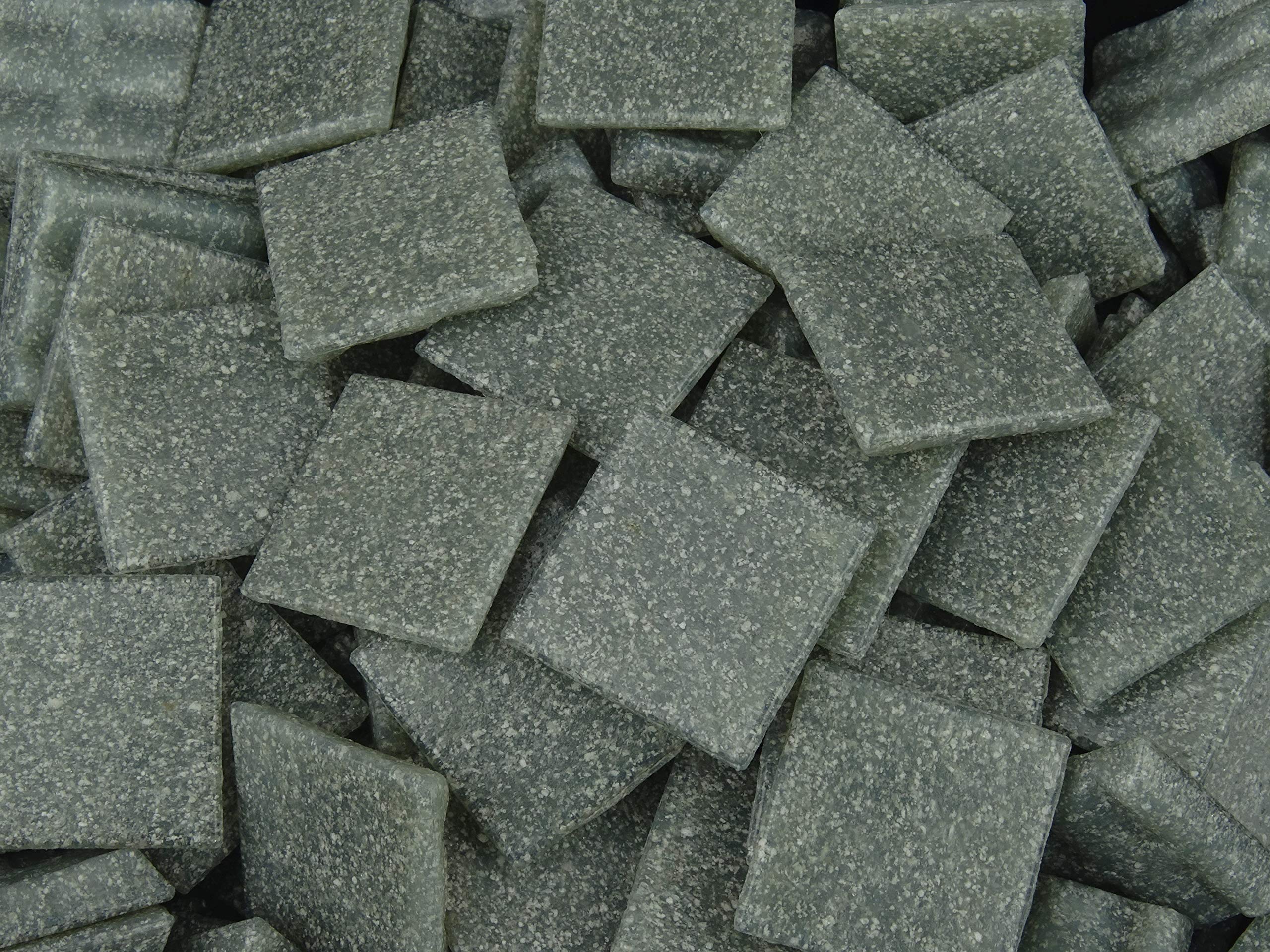 75 Pack Dark Grey 20mm Vitreous Mosaic Tiles