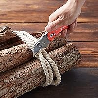 Vista 7 de Yaxa Basics Cuchillo utilitario plegable, cuerpo de aluminio ligero, rojo