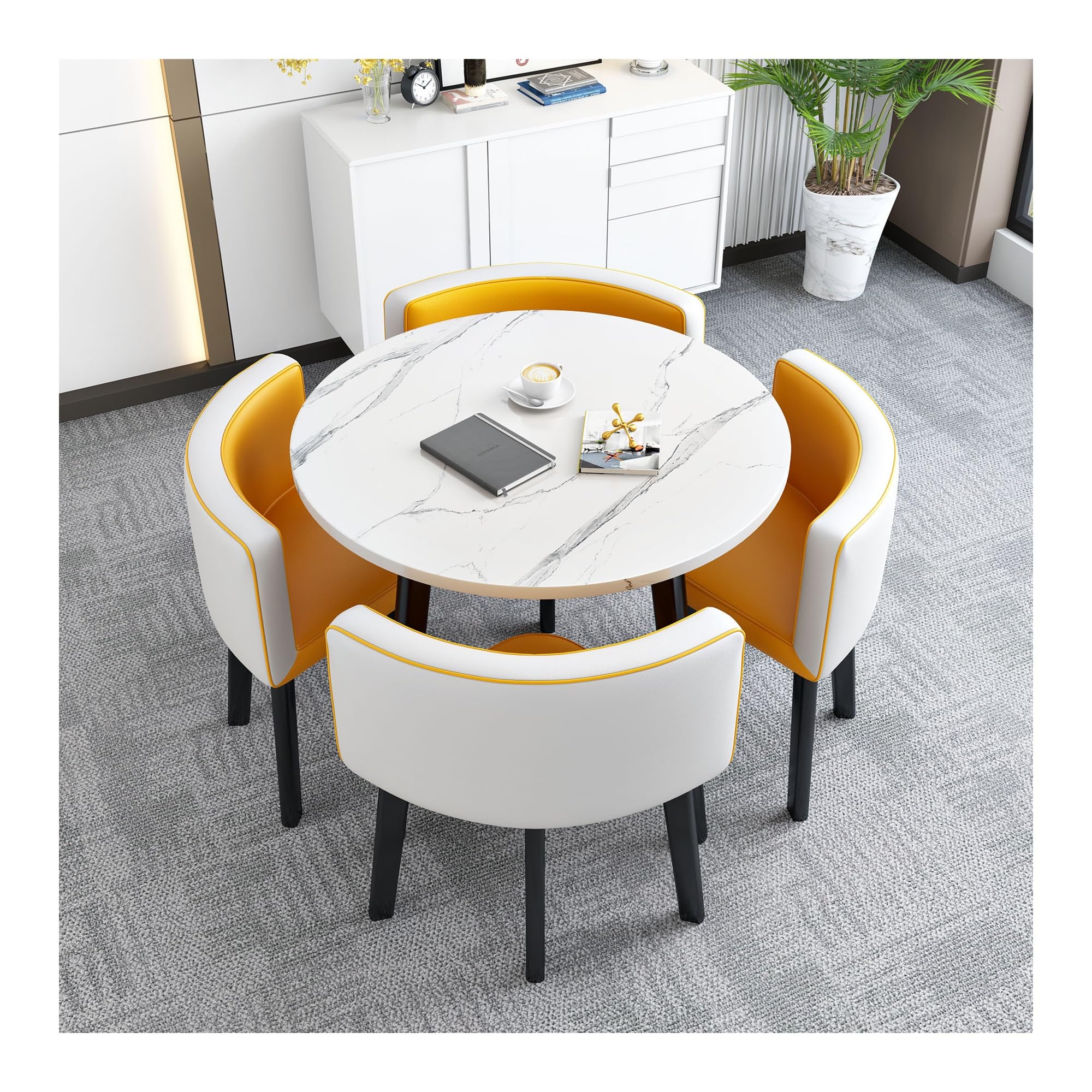 家具 Boardroom Table and Leather Chairs Edison Game Table and Chairs | Frontgate
