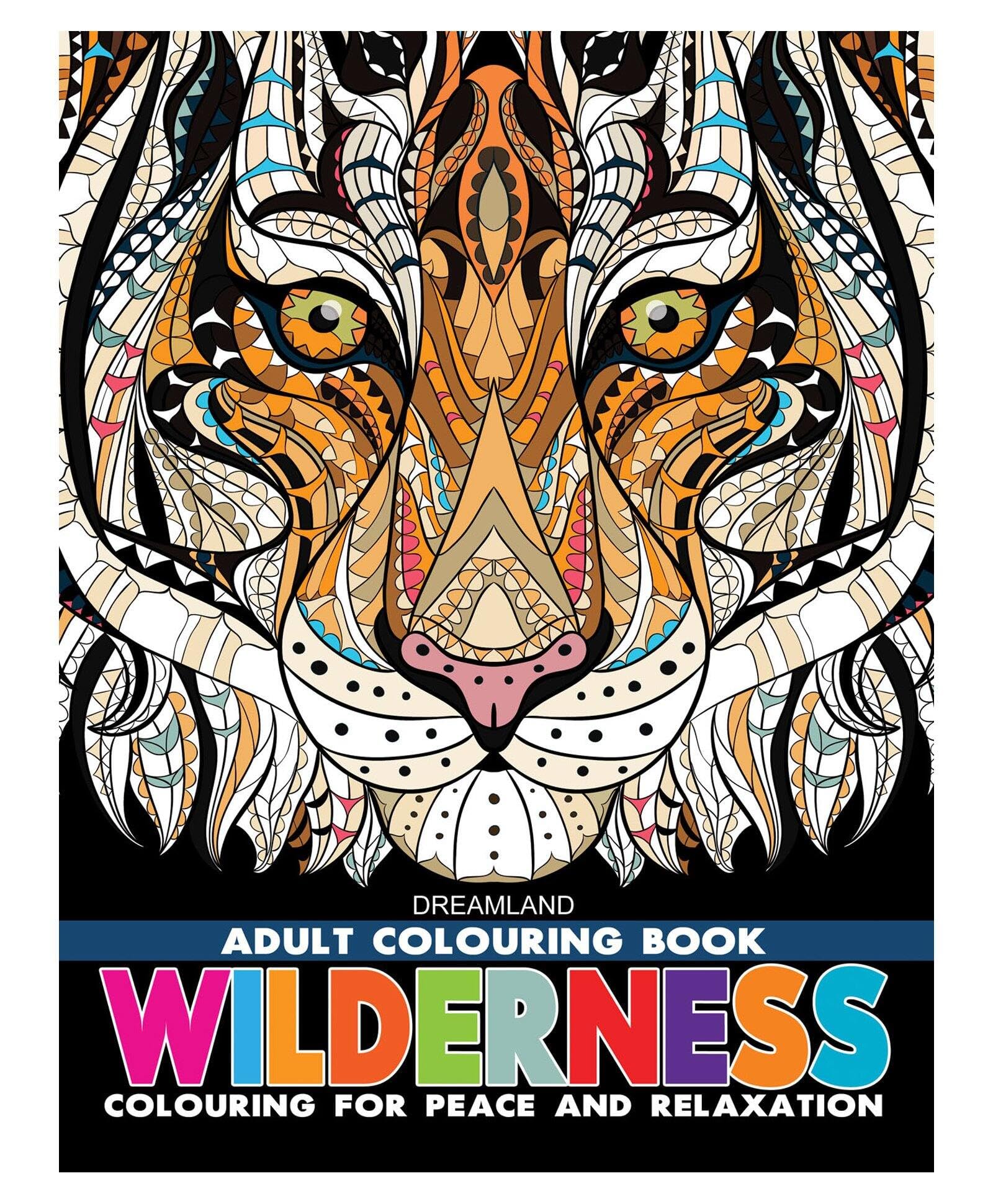 Wilderness Colouring Book for Adults | Nature-Inspired Designs Featuring Animals, Birds, and Wildlife | High-Quality Paper for Colour Pencils, Gel Pens & Markers