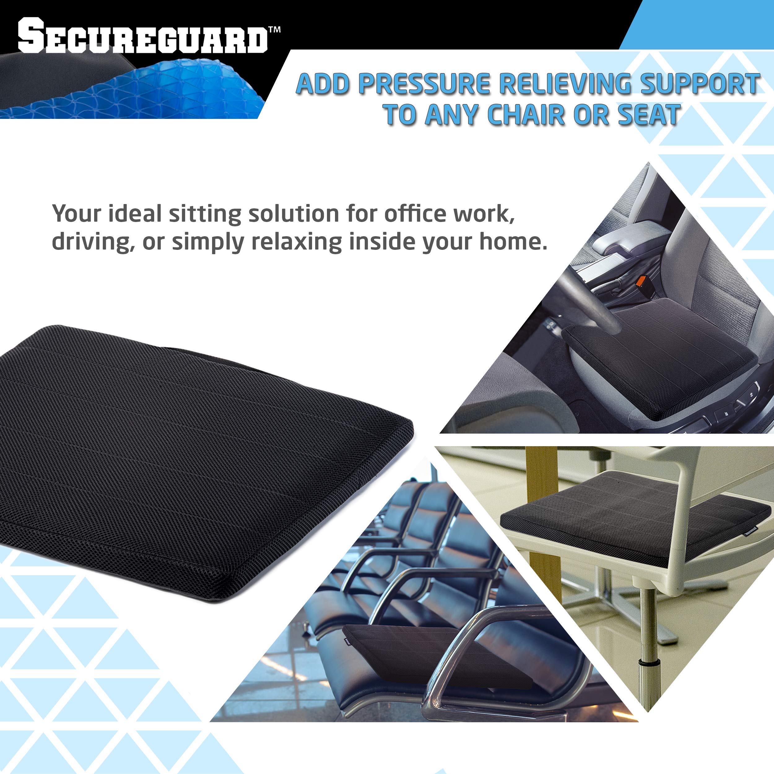 Buy Gel Seat Cushion Durable, Portable Office Chair Car Seat Cushion