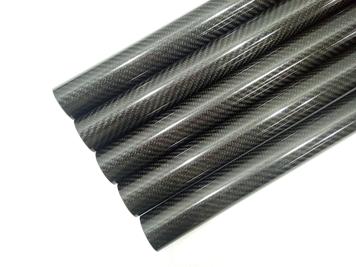 Carbon Fiber Tube OD36 38 40 42 44 45 46 50 60 80 90 100mm Length 1000mm Roll Wrapped Matt Glossy Surface High Strength UAV DIY (1, 1pcs 36x34x1000mm Twill Glossy)