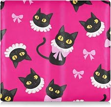 Kigai Black Cats Car Registration and Insurance Holder Vehicle Glove Box Organizer Car Document Holder for Driver's License and Cards