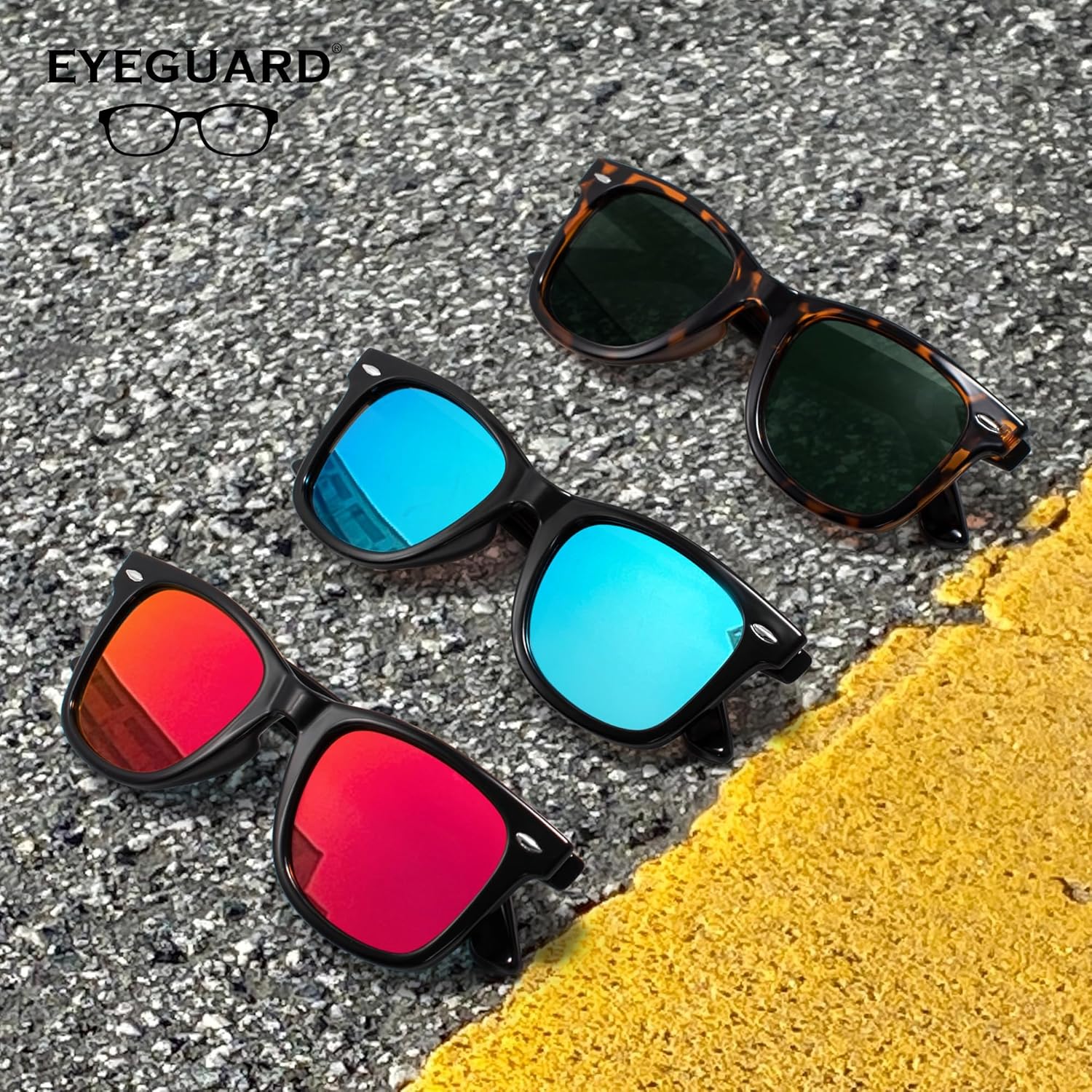 EYEGUARD 3 Pack Bifocal Reading Sunglasses for Men Women Classic Designer Sun Readers Outdoor Reading Glasses 2.50 - Image 6