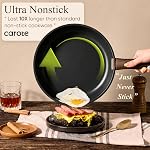 Ensemble de casseroles et poêles CAROTE de 19 pièces antiadhésif, ensembles de cuisine avec poignées détachables, casseroles et poêles de cuisine à induction, ensemble de cuisine antiadhésif, sûr au four/lave-vaisselle/réfrigérateur, gain de place