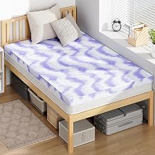 BedsPick Mattress Topper Twin XL - 3 inch Gel Infused Memory Foam XL Twin Mattress Toppers,Soft Foam Pad Toppers for Pressure Relief,CertiPUR Certified,Dorm Room Essentials,Twin XL Size