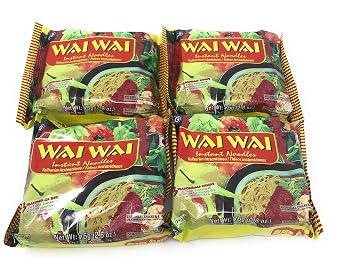 Wai Wai Nepali المعكرونة الفورية من قبل Chaudhary مجموعة الدجاج حزمة من 4 أجهزة الكمبيوتر