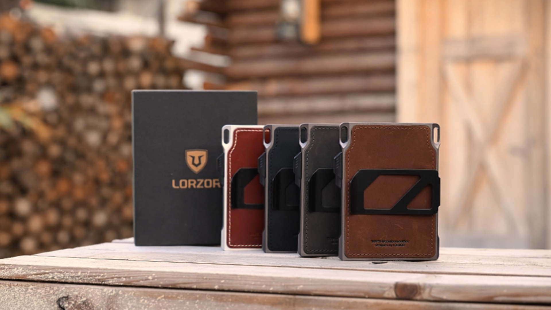 Amazon.com: LORZOR Slim Tactical Wallet for Men- Minimalist Front