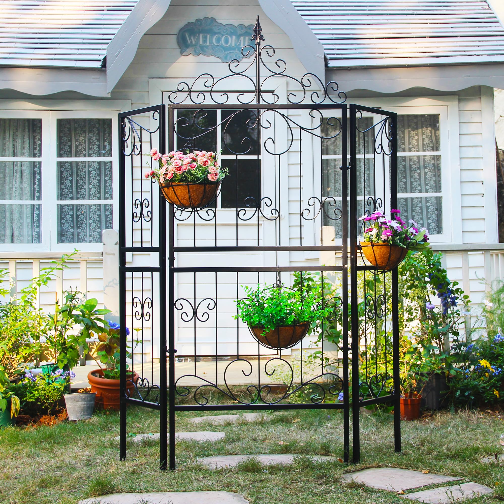 SCENDOR - Paquete De 1 Enrejado De Jardín De 71 Pulgadas De Alto X 19.7  Pulgadas De, image size:2000x2000