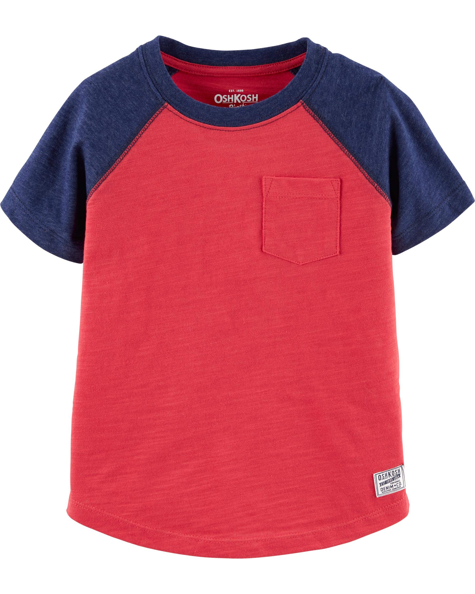 OshKosh B'goshBaby Boys Short Sleeve Raglan Shirt T-Shirt
