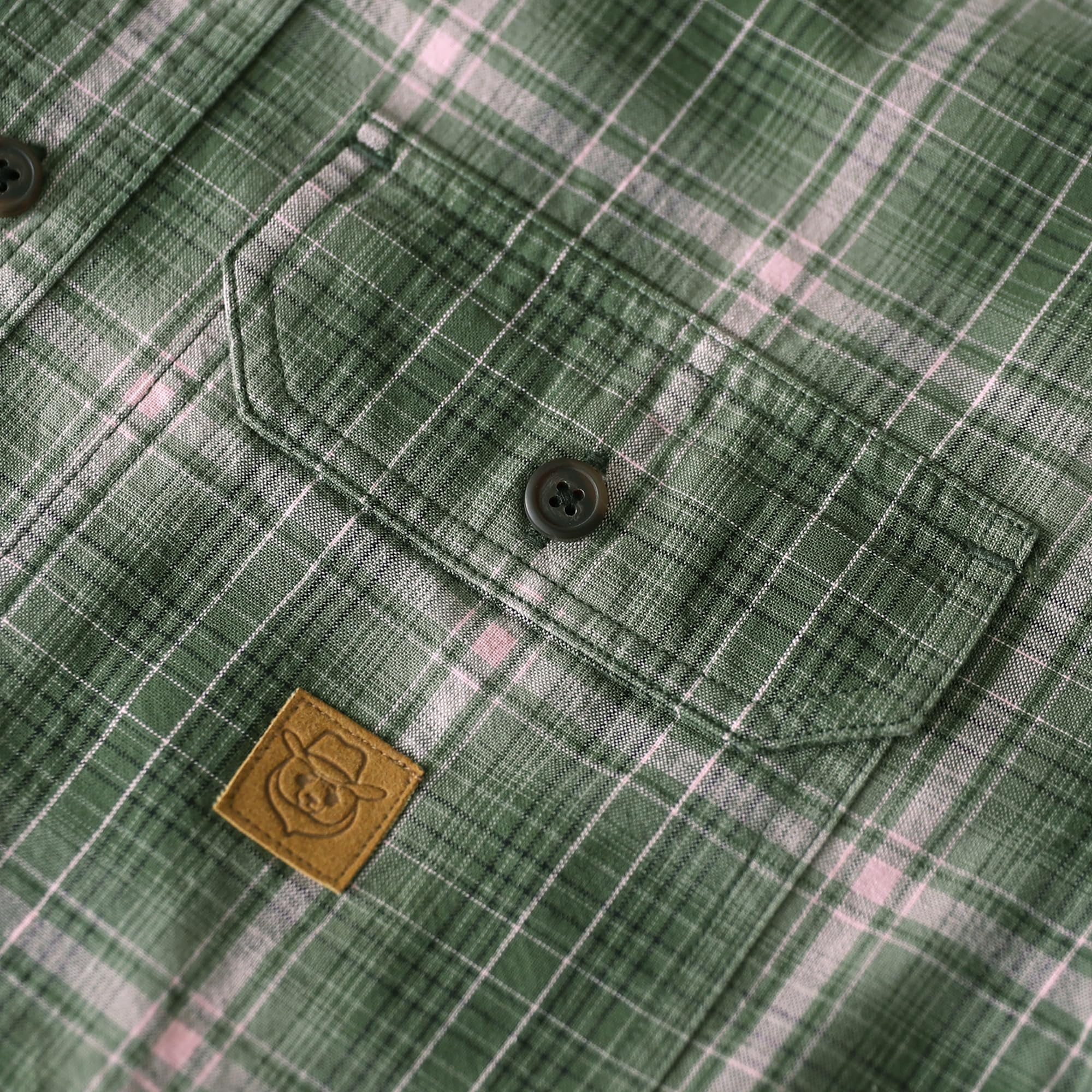 Dubinik® Camicia Uomo Maniche Corte Quadri Casual Lavoro